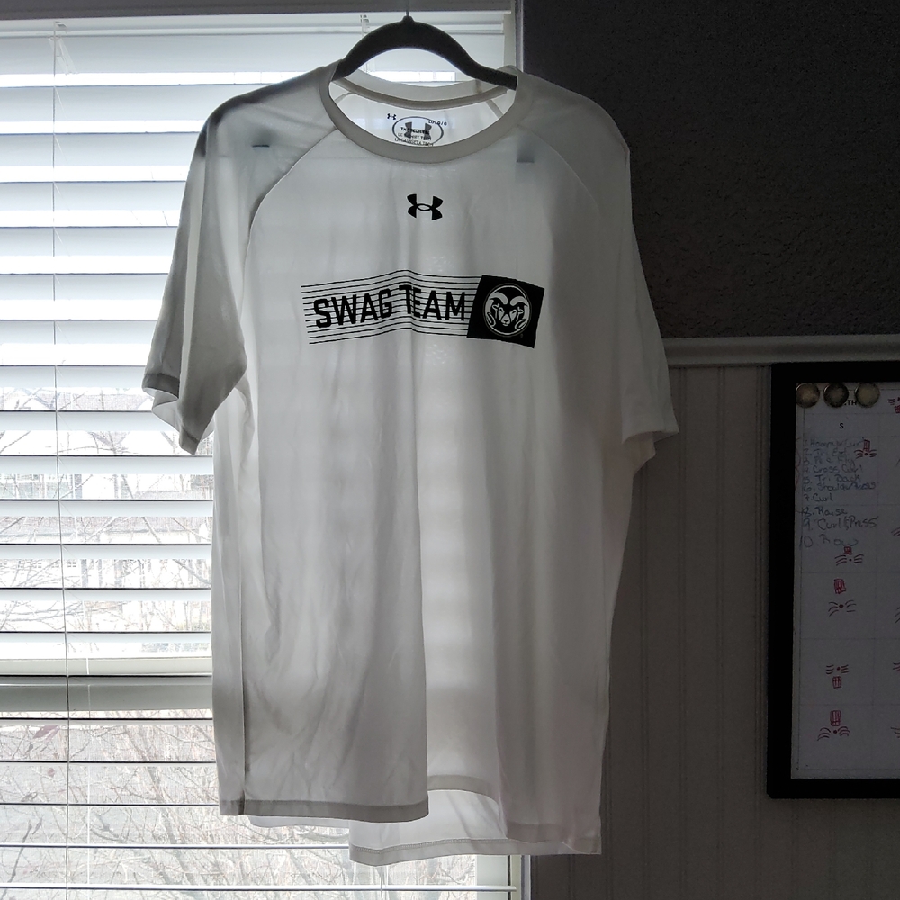 Under Armour White Graphic Short Sleeve Tee